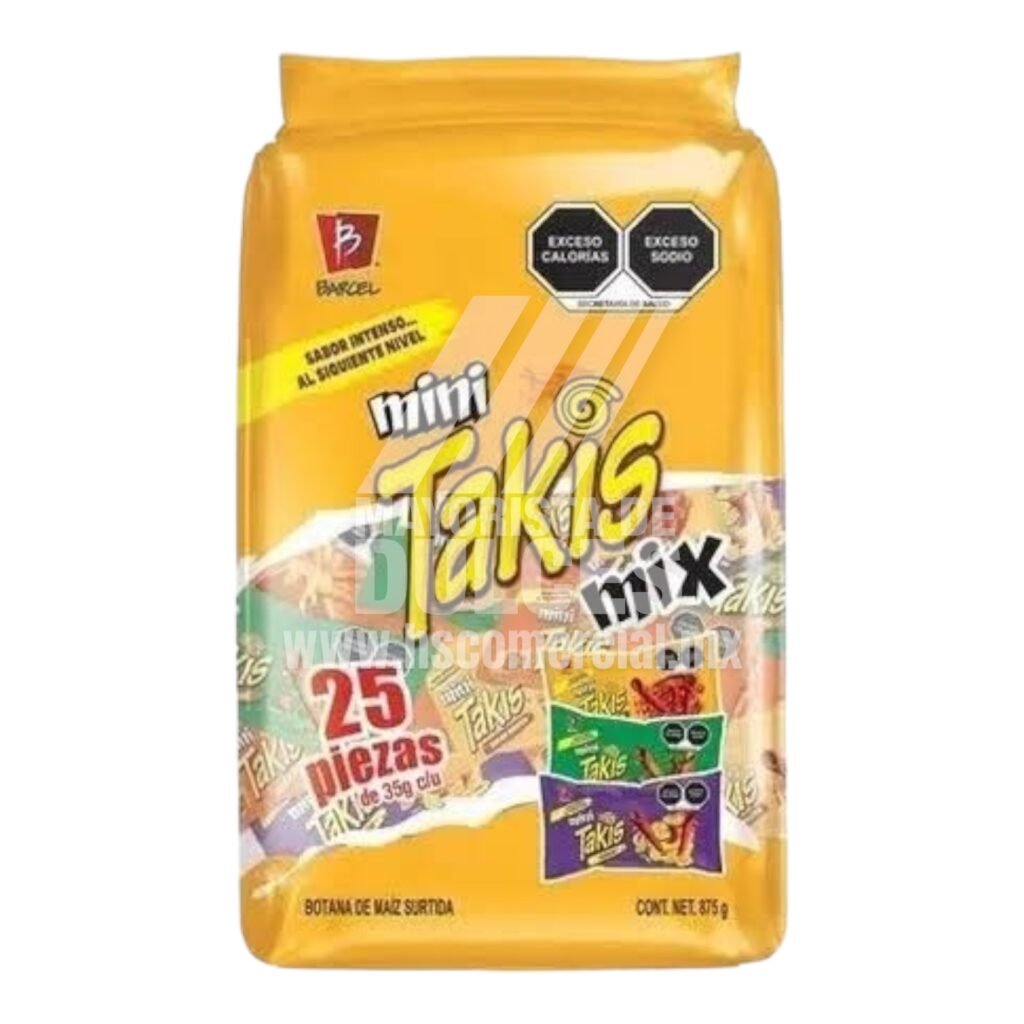 Barcel Botana Mini Takis Mix Bolsa Con Piezas Caja Con Bolsas