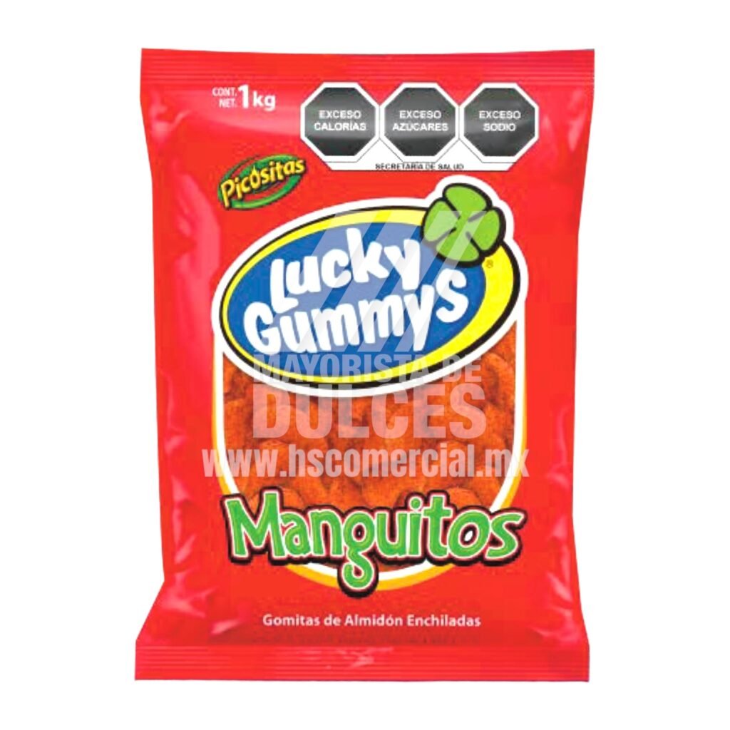 Cuanda Gomita Lucky Gummys Manguitos Bolsa Con Kilo Caja Con