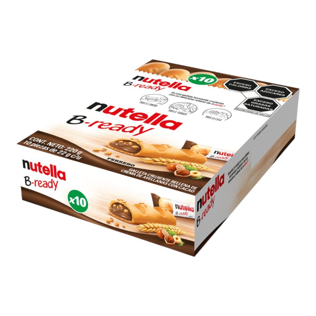 Nutella Galleta T B Ready Pzs Dulcer As H S Comercial