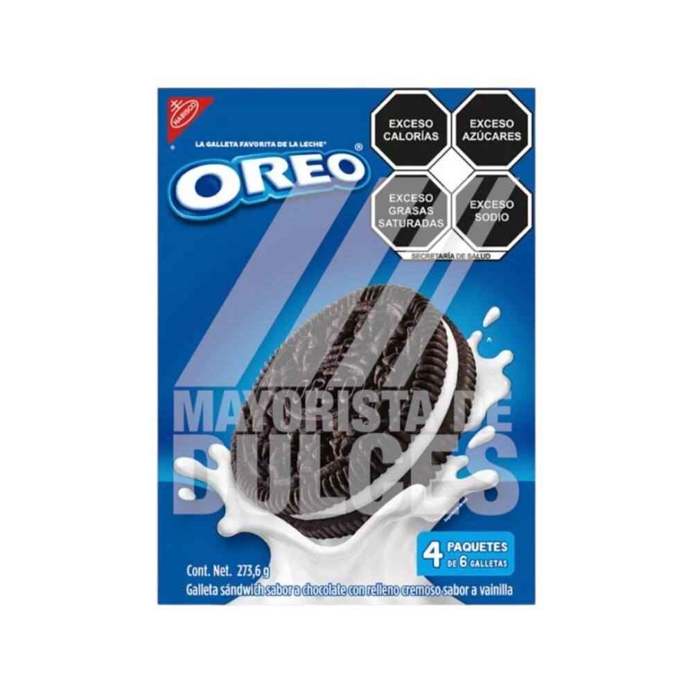 Oreo 6´s paquete con 4 sobres de 273,6g