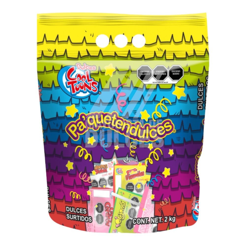 Ricolino piñatero FIESTA Sorpresa bolsa con 800g (Caja con 8 bolsas) 8 ...