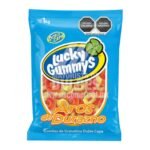 Cuanda gomita Lucky Gummys Aros Durazno bolsa con 1 kilo