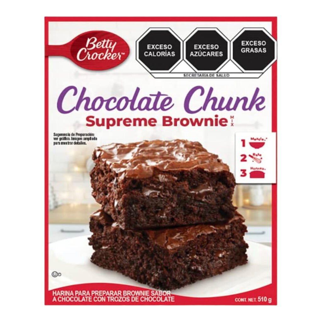 Betty Crocker harina Supreme BROWNIE Choco CHUNK 12/510g Dulcerías H