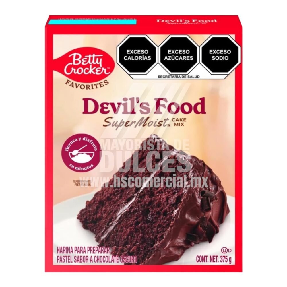 Betty Crocker harina para pastel Chocolate DEVILS FOOD