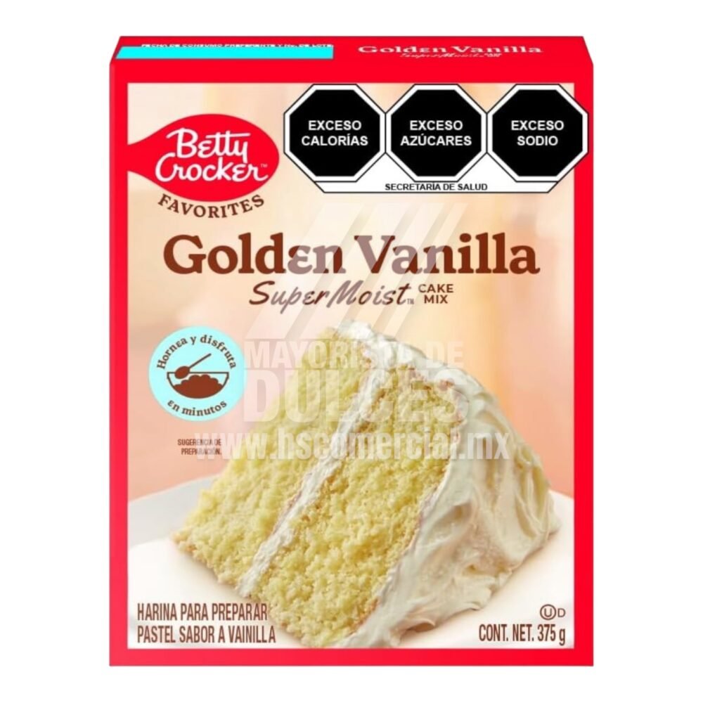 Betty Crocker harina para pastel Golden VAINILLA