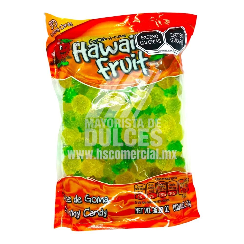 Hawaiian Fruit gomita PIÑA bolsa con 1 kilo