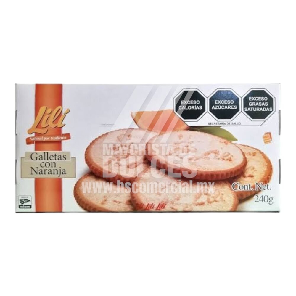 Lili galletas NARANJA paquete con 240g