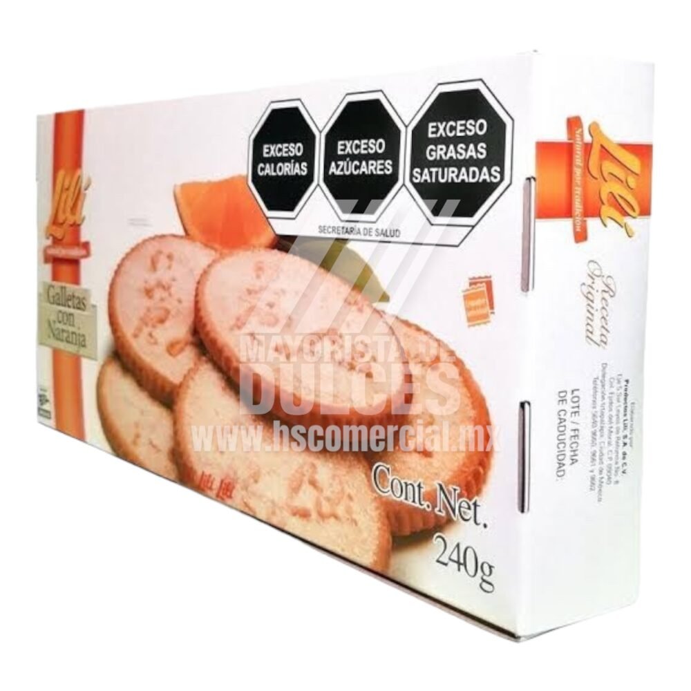 Lili galletas NARANJA paquete con 240g 2