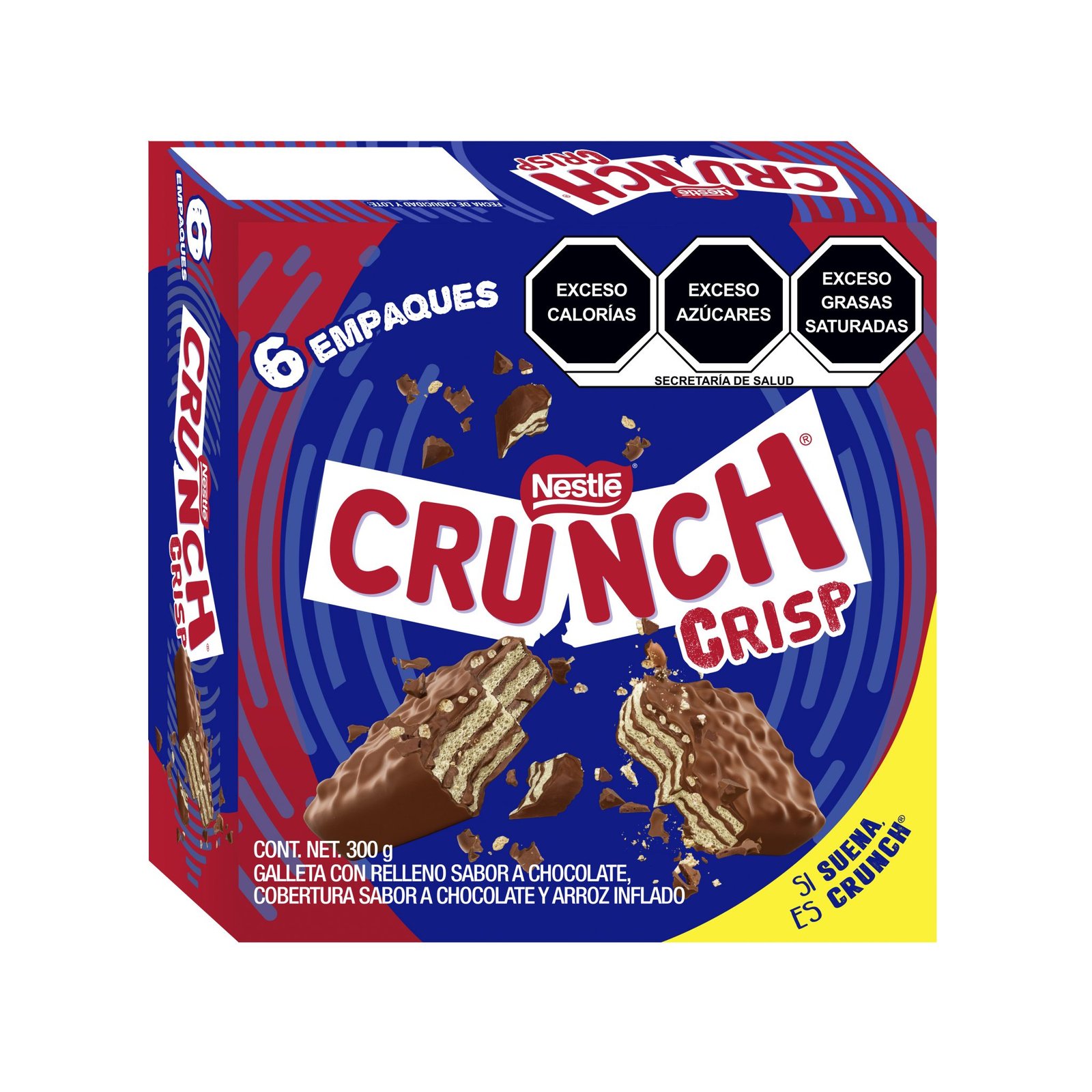 Nestlé Crunch CRISP 50g 8/6pzs – H.S. Comercial Mayorista de Dulces ...