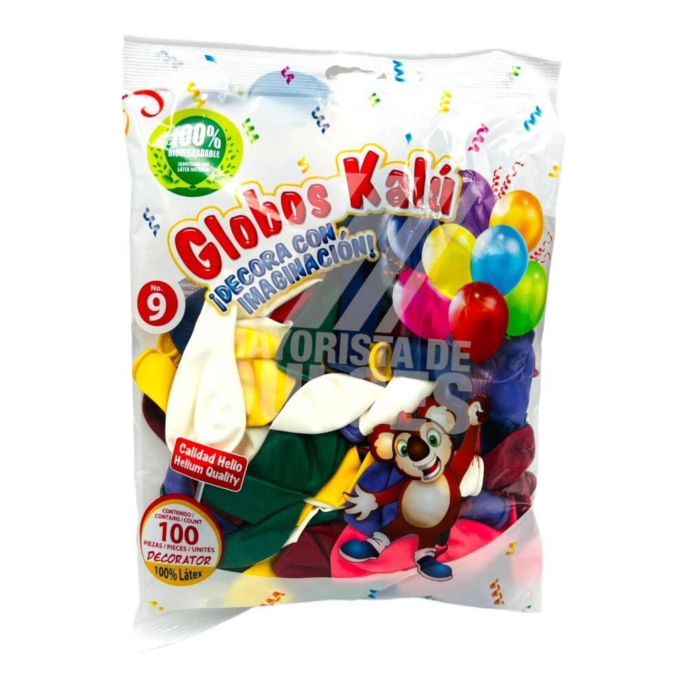 Azteca Confitería Globo Kalu #9 dulces dulcerias hs mayoreo