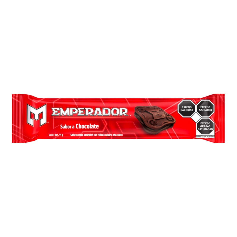 Gamesa galleta Emperador Paketin Chocolate 91g dulces dulceria mayoreo