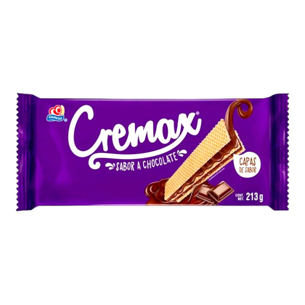 Gamesa galletas CREMAX Paketon CHOCOLATE 213 gramos dulces dulceria mayoreo