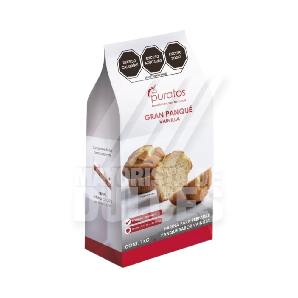 Puratos harina Gran Panqué Cremoso Vainilla bolsa con 1 kilo