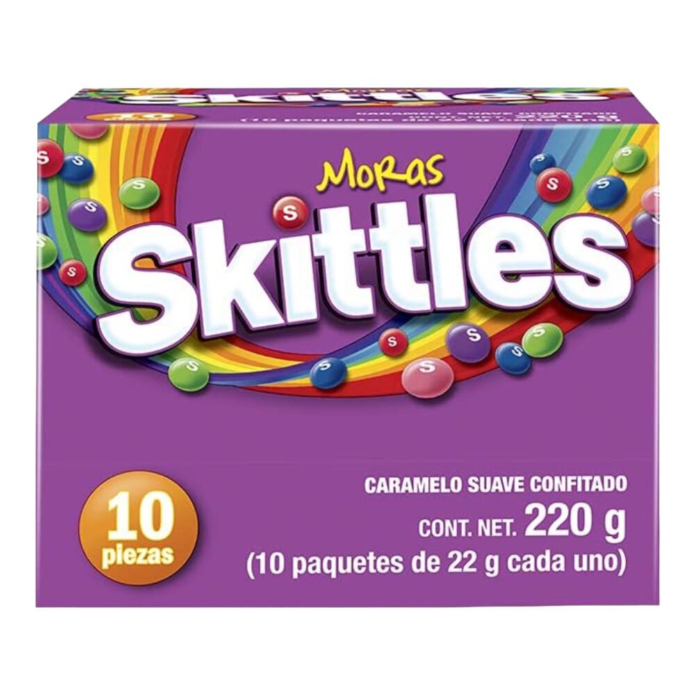 Wrigleys Skittles MORA 220g dulces dulcerias hs mayoreo