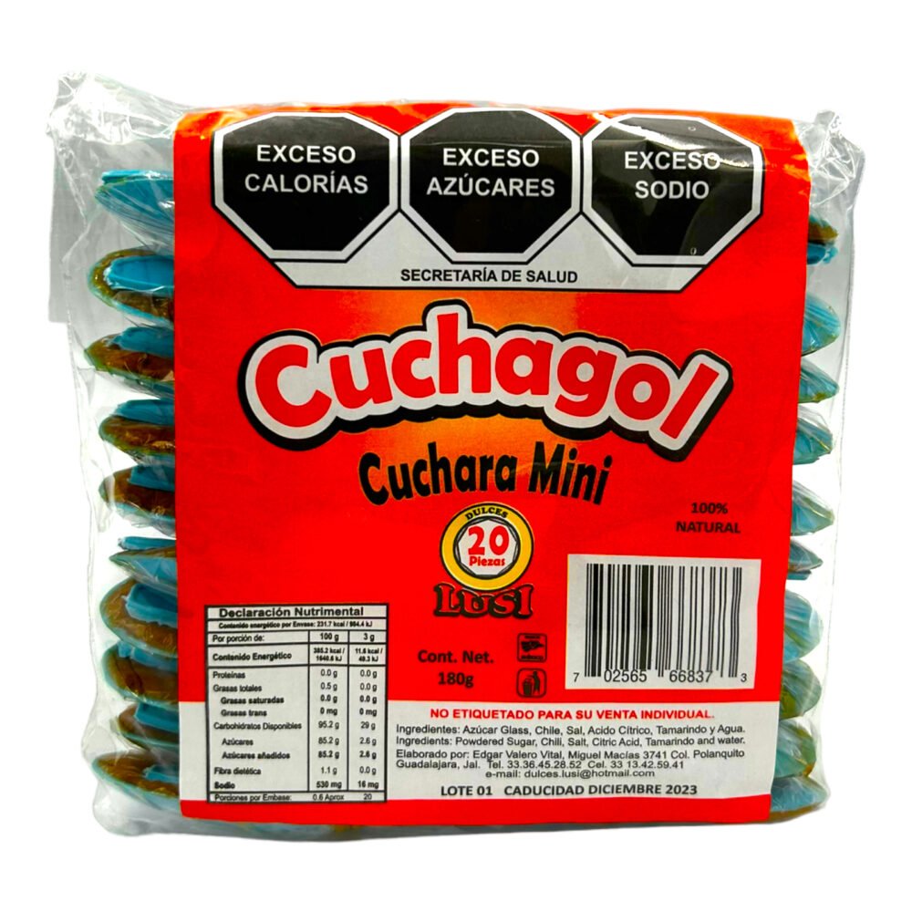 Lusi Cuchara con Tamarindo Cuchagol Mini dulces tradicionales dulceria mayoreo