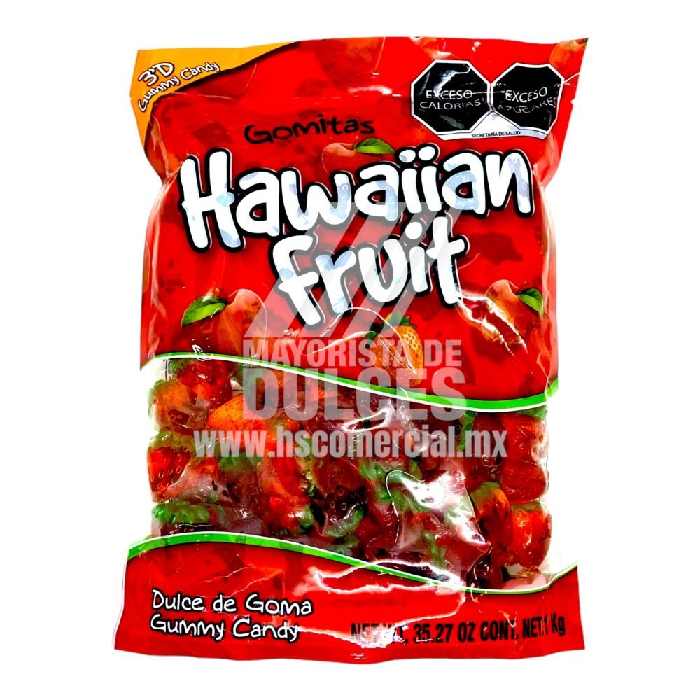 Hawaiian Fruit gomita FRESA bolsa con 1 kilo