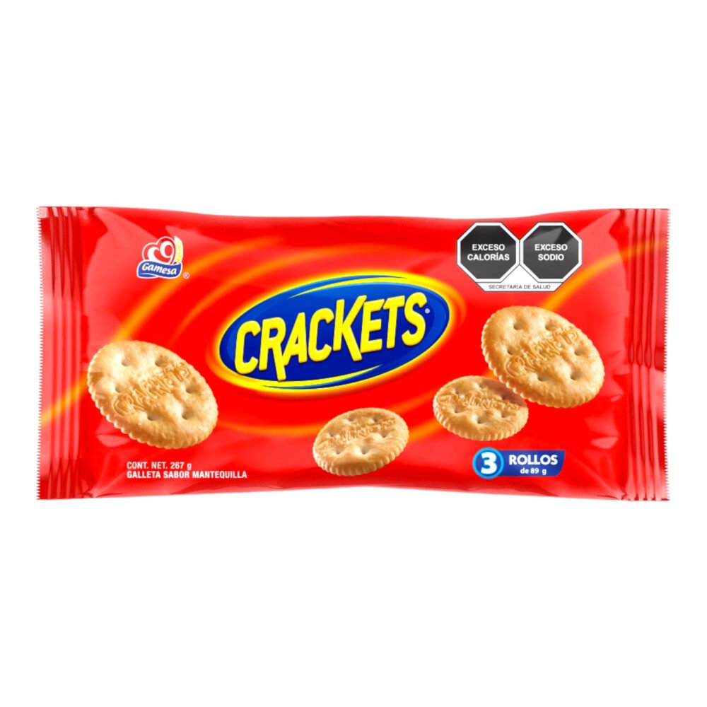 GAMESA galletas Crackets Multipack 267 gramos dulces dulceria mayoreo