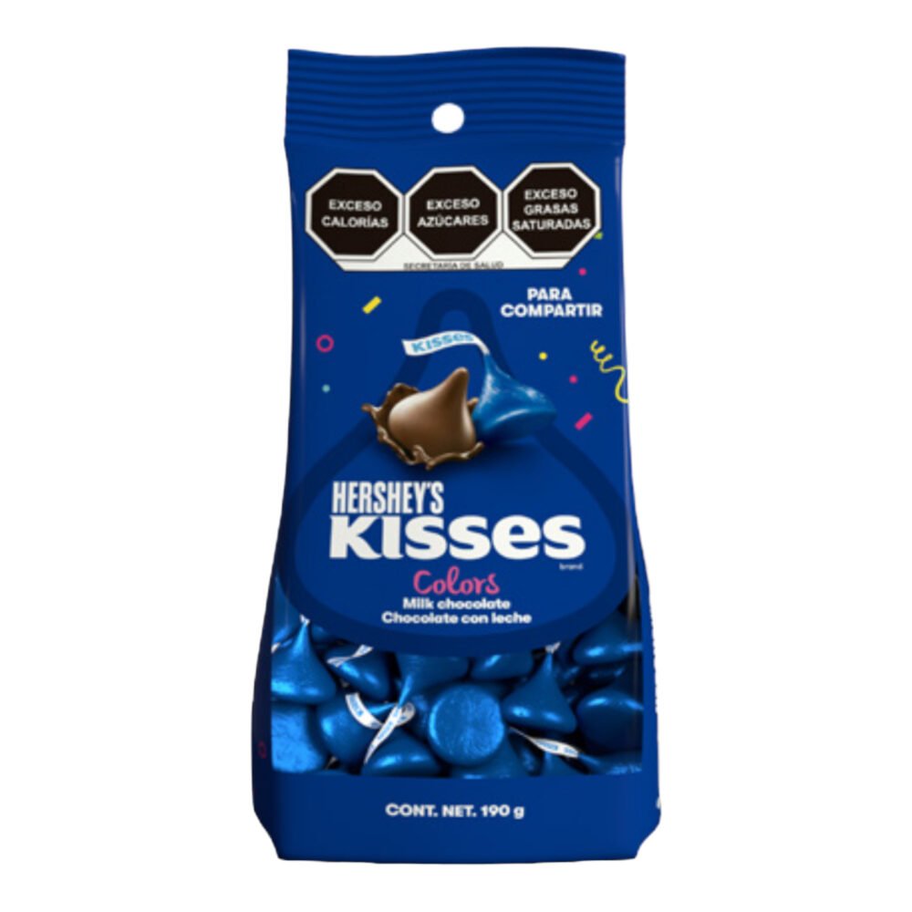 Herheys chocolate Kisses Fiesta AZUL Fuerte 6/190g