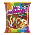 Cuétara gomitas Mr.Gummie Mini LOMBRIZ Neon dulces dulcerias mayoreo