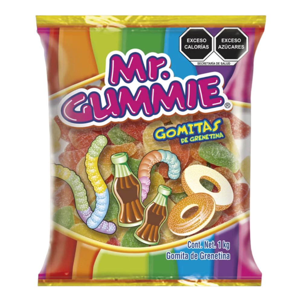 Cuétara gomitas Mr.Gummy FRUTAS SALVAJES dulces dulcerias mayoreo