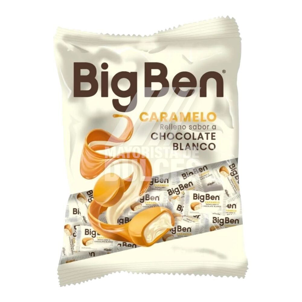 marco Big Ben caramelo con Chocolate Blanco
