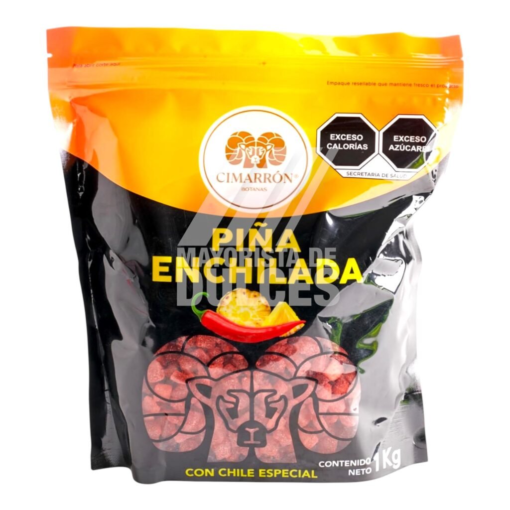 Cimarrón botana Piña Enchilada bolsa con 1 kilo – Dulcerías y ...