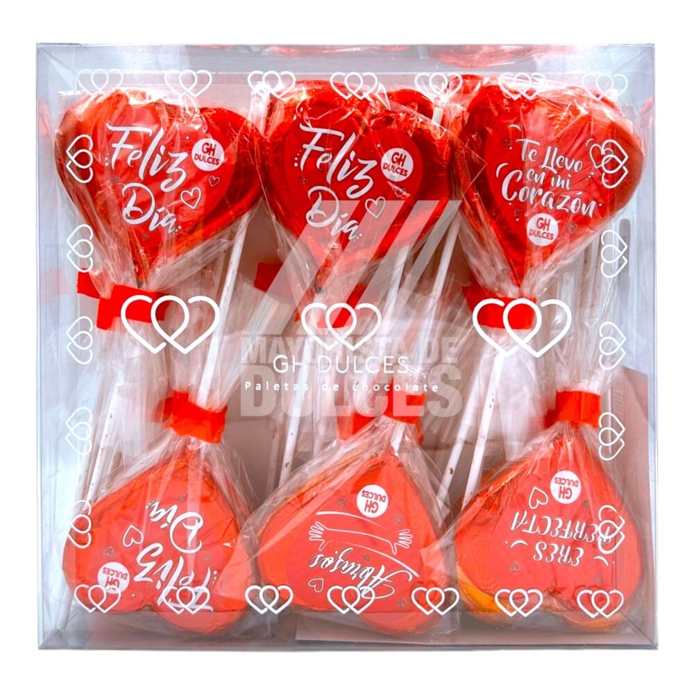 GH Paleta de Chocolate Grande LUX CORAZÓN 14/30pzs – Dulcerías H.S ...