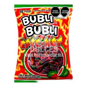 Dulces Gómez chicle Bubli Bubli EPIC HOT bolsa con 50 piezas