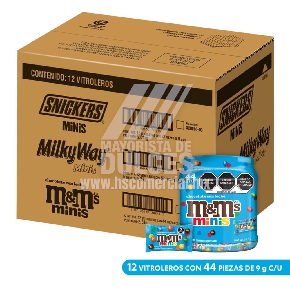 Effem Mars chocolate MINIS Vitrolero con 44 piezas 2