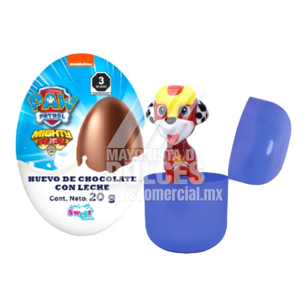 Grezon Huevo de Chocolate PAW PATROL 1