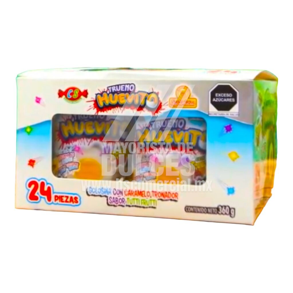 Las Delicias Trueno HUEVITO 24 piezas (Cartón con 12 displays ...