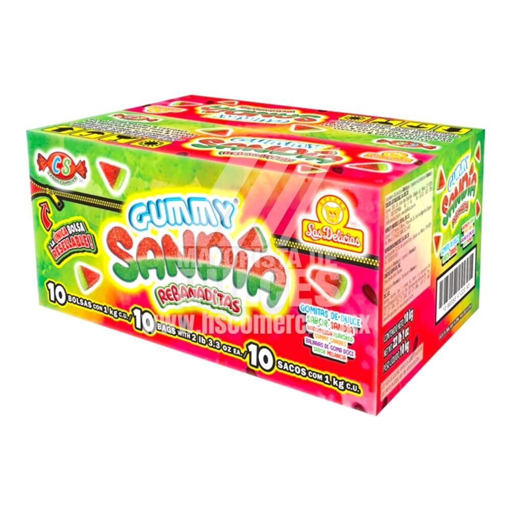 Las Delicias gomitas Gummy SANDIA Rebanaditas 2