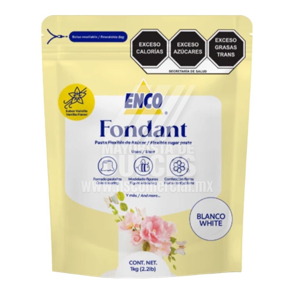 Enco FONDANT Pasta bolsa con 1 kilo