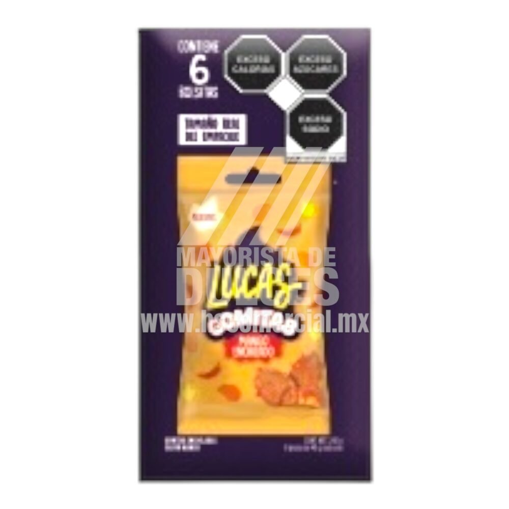 Lucas Gomitas MANGO paquete con 6 bolsas de 40g