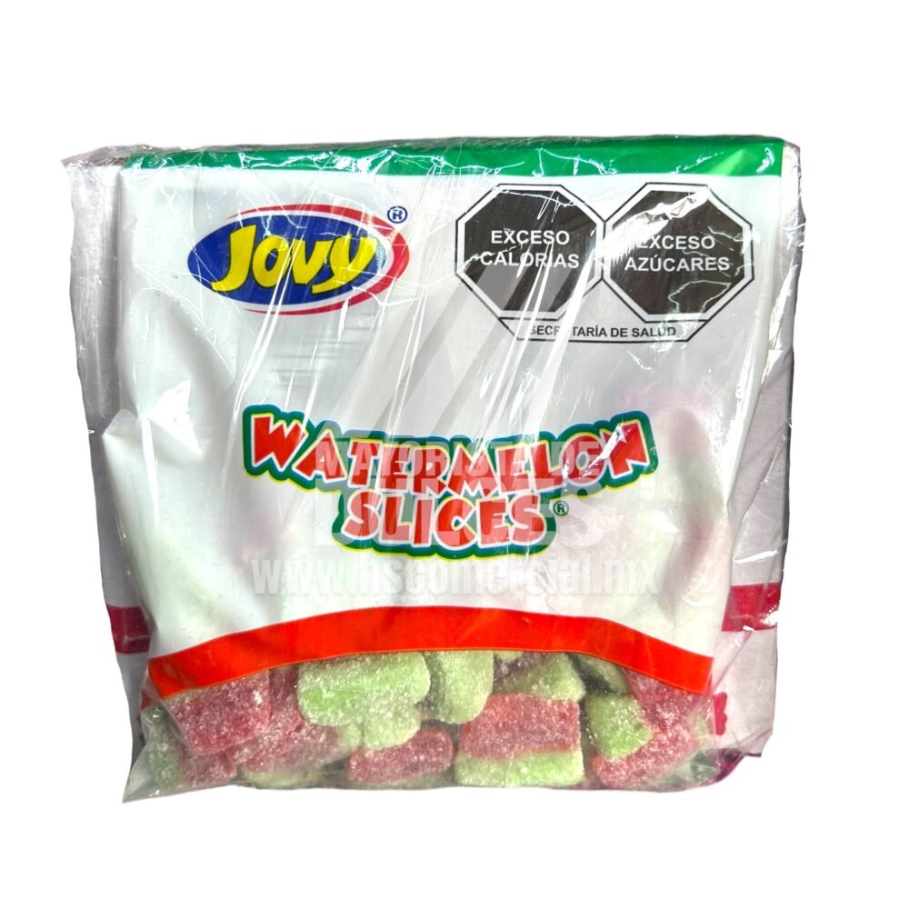 Jovy gummy SLICES Sandía caja con 12 bolsitas de 100g