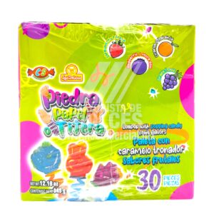 Las Delicias paleta PIEDRA PAPEL O TIJERA paquete con 30 piezas (Caja ...