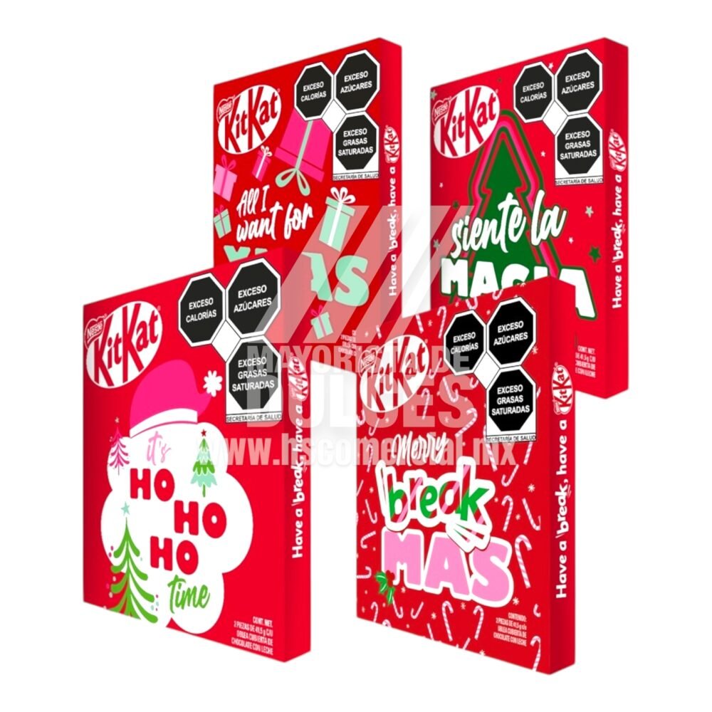 Nestlé chocolate Kit Kat Tarjeta Navidad con 83g