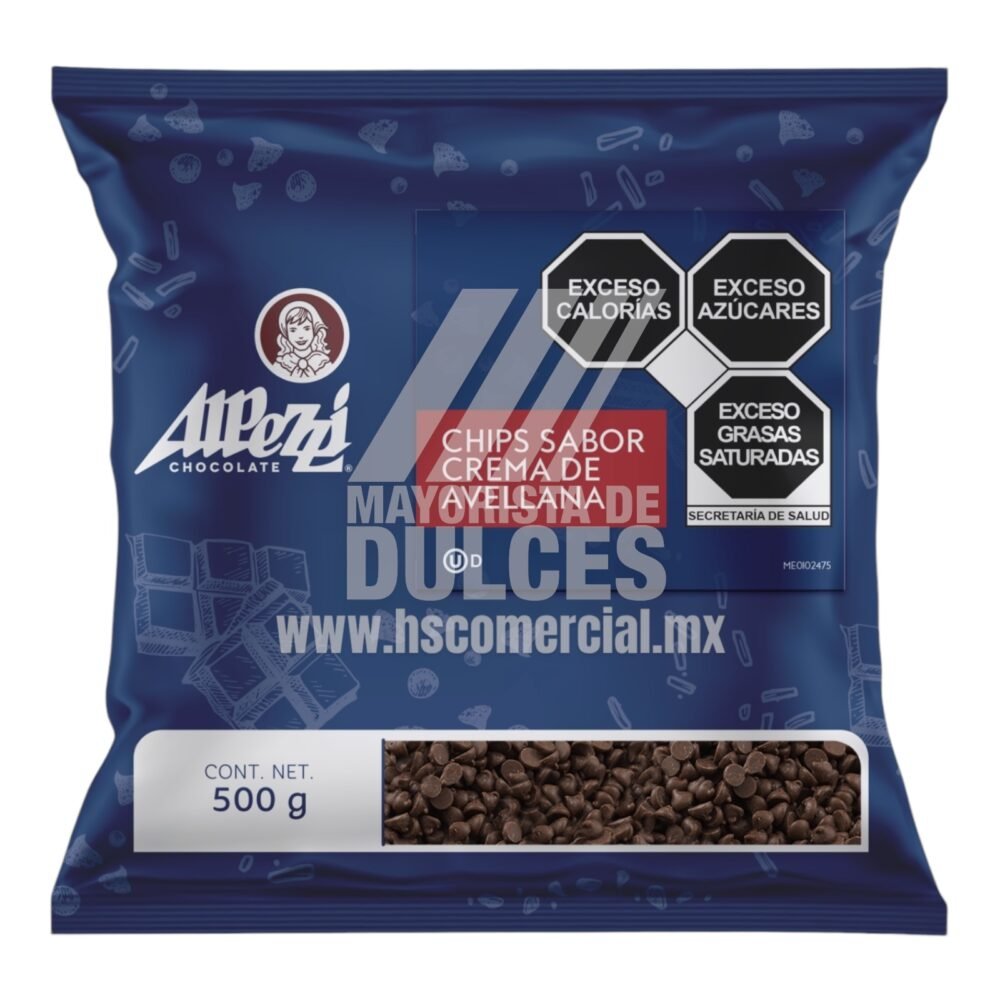 Alpezzi Chips CREMA de AVELLANA bolsa con 500g