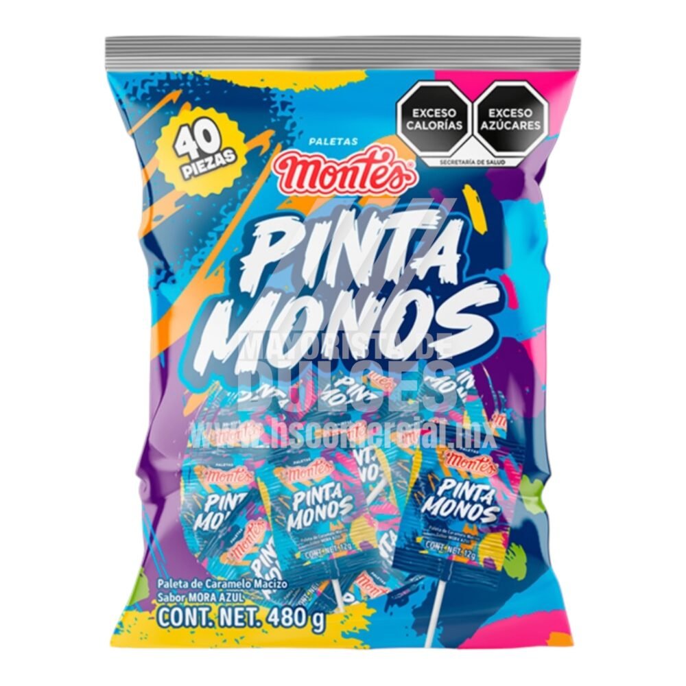 Montes Paleta PINTA MONOS bolsa con 40 piezas