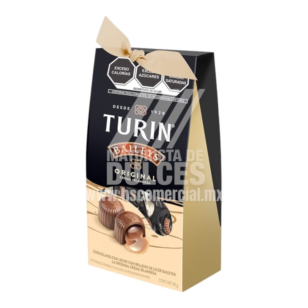 Turín chocolate Estuche de Regalo BAILEYS Crema Irlandesa bolsita con 80g