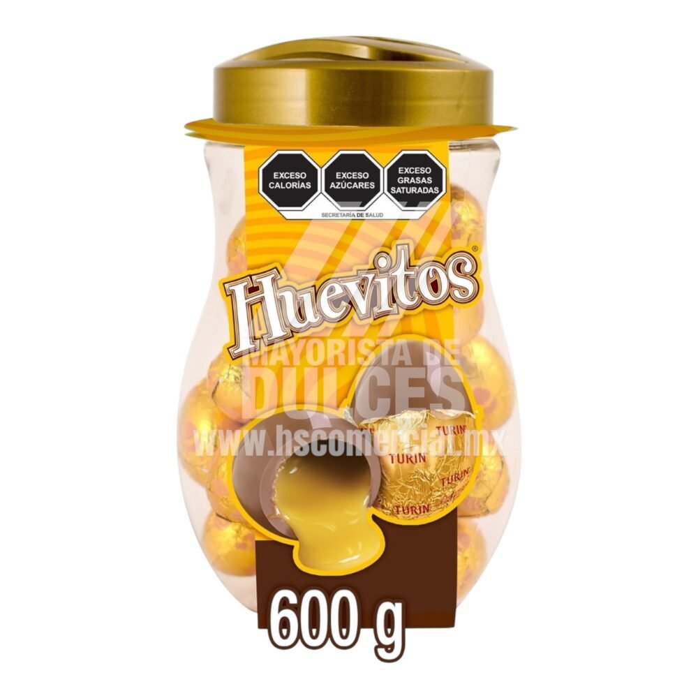 Turín chocolate HUEVITOS relleno de Rompope vitrolero con 600g 2