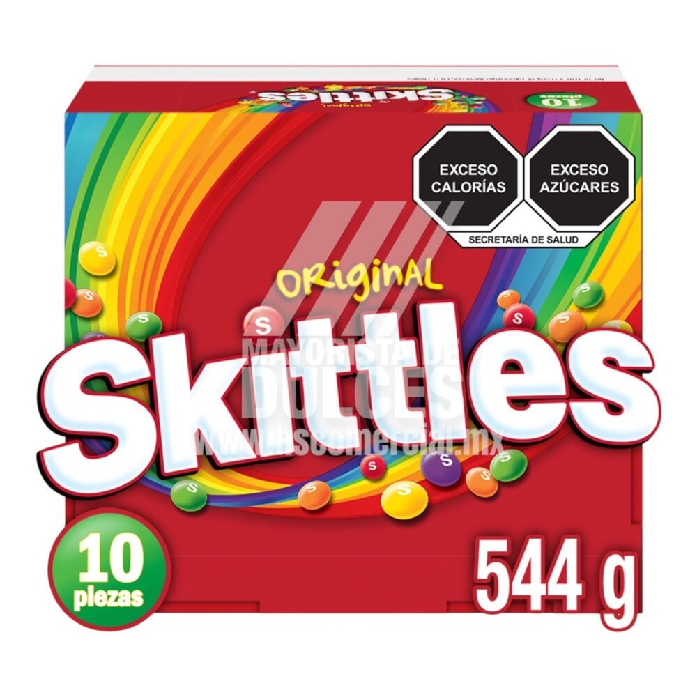 Wrigleys Skittles Original 544g paquete con 10 sobres 2