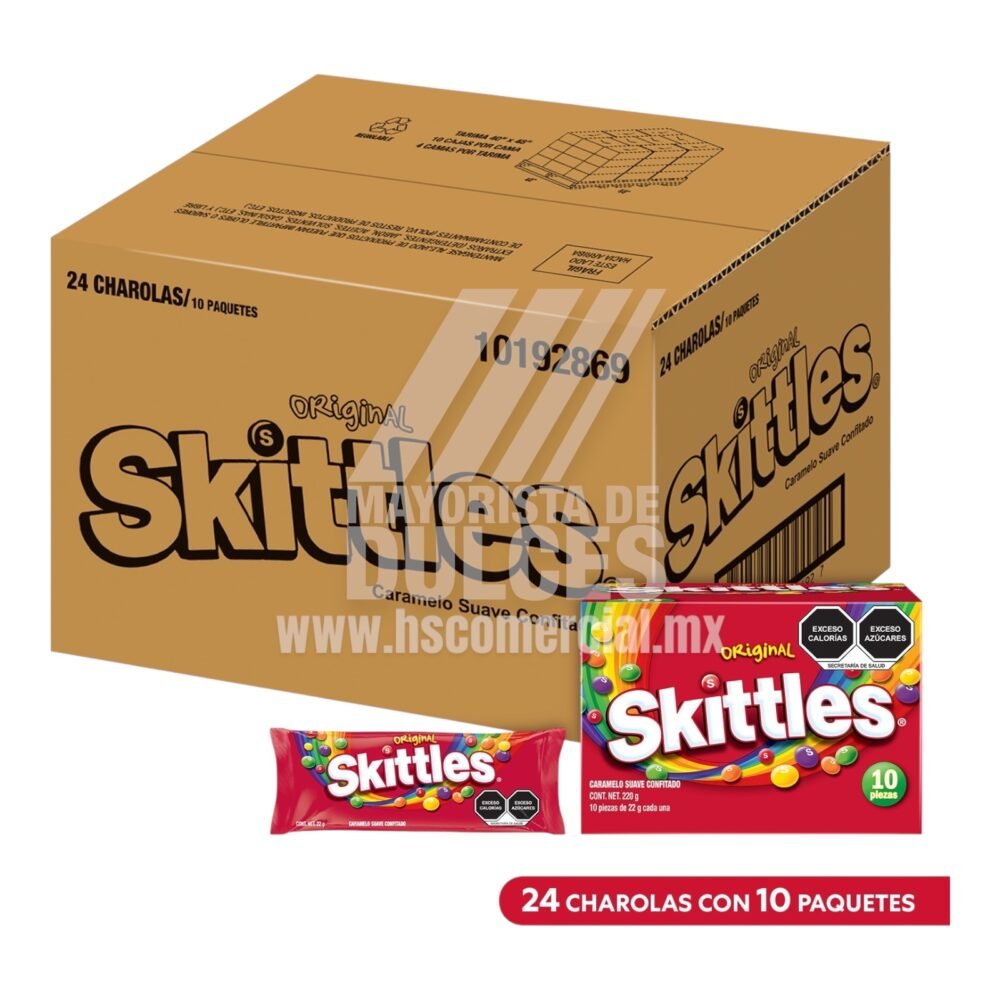 Wrigleys Skittles Paquete Original con 10 sobres de 220g 5