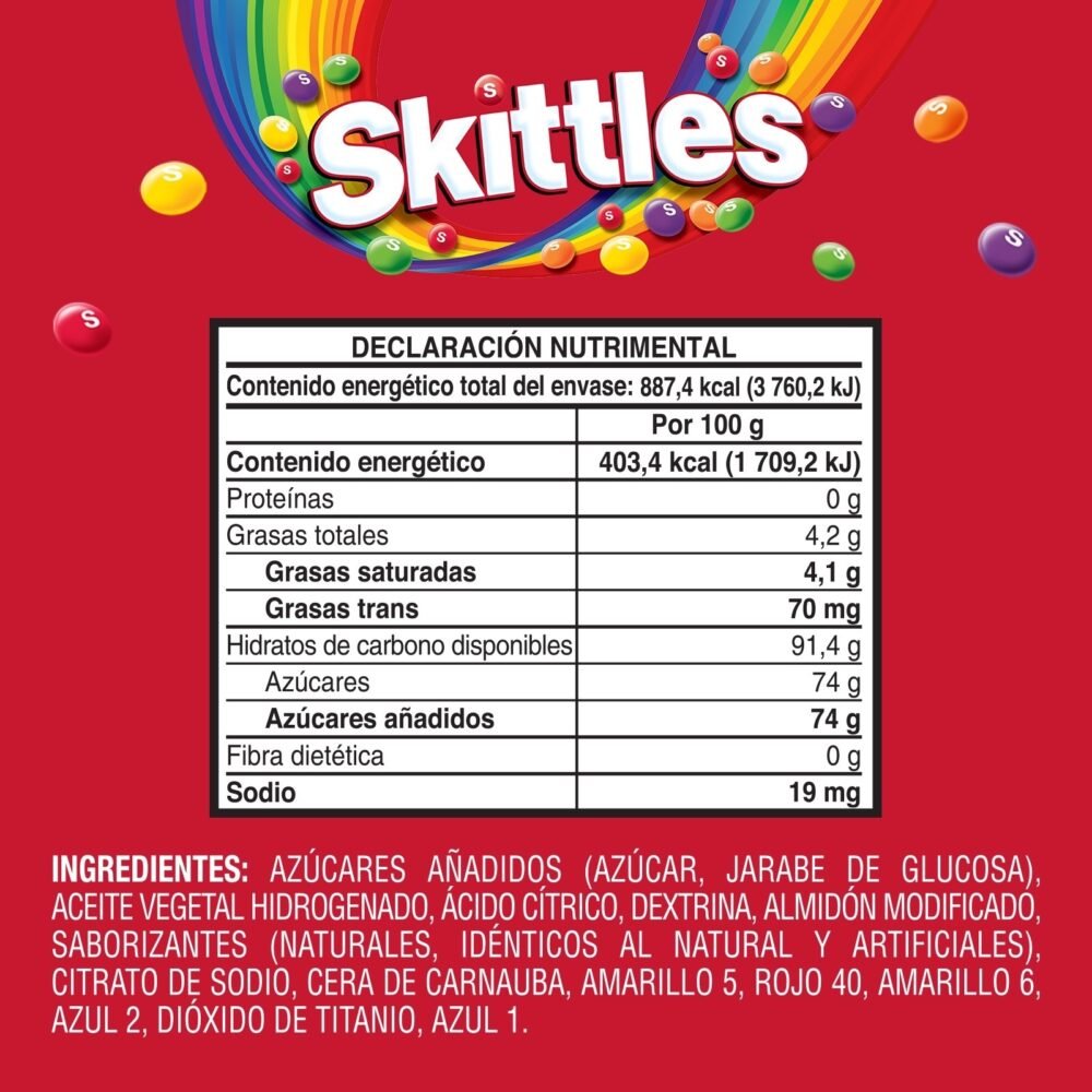 Wrigleys Skittles Paquete Original con 10 sobres de 220g 7