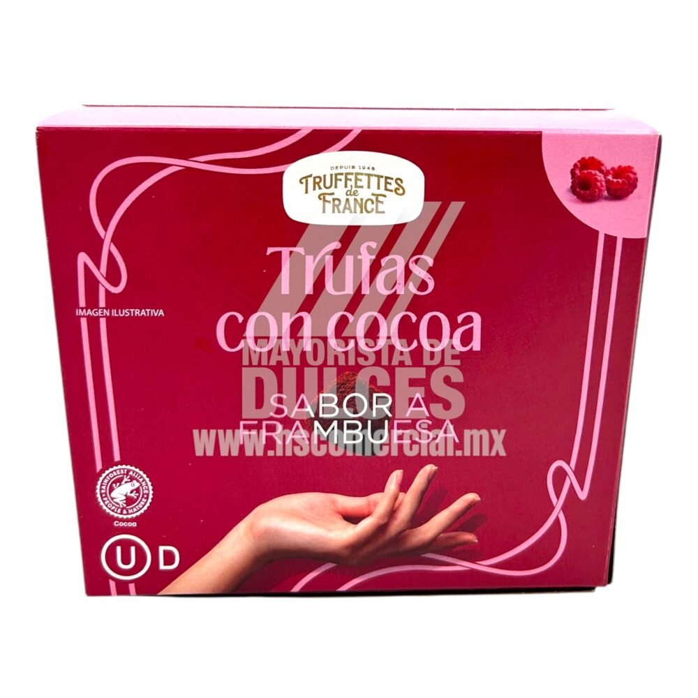 Calé Trufas Francesas con Cocoa sabor FRAMBUESA paquete con 150g