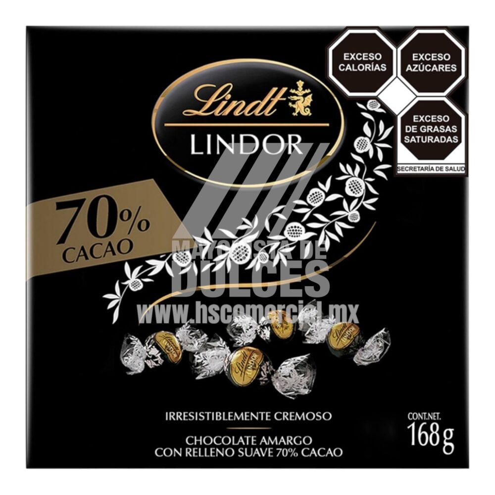 Calé chocolate Lindor 70% CACAO Estuche con 168g