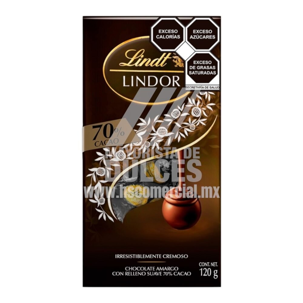 Calé chocolate Lindor 70% Cacao Bolsa con 120g