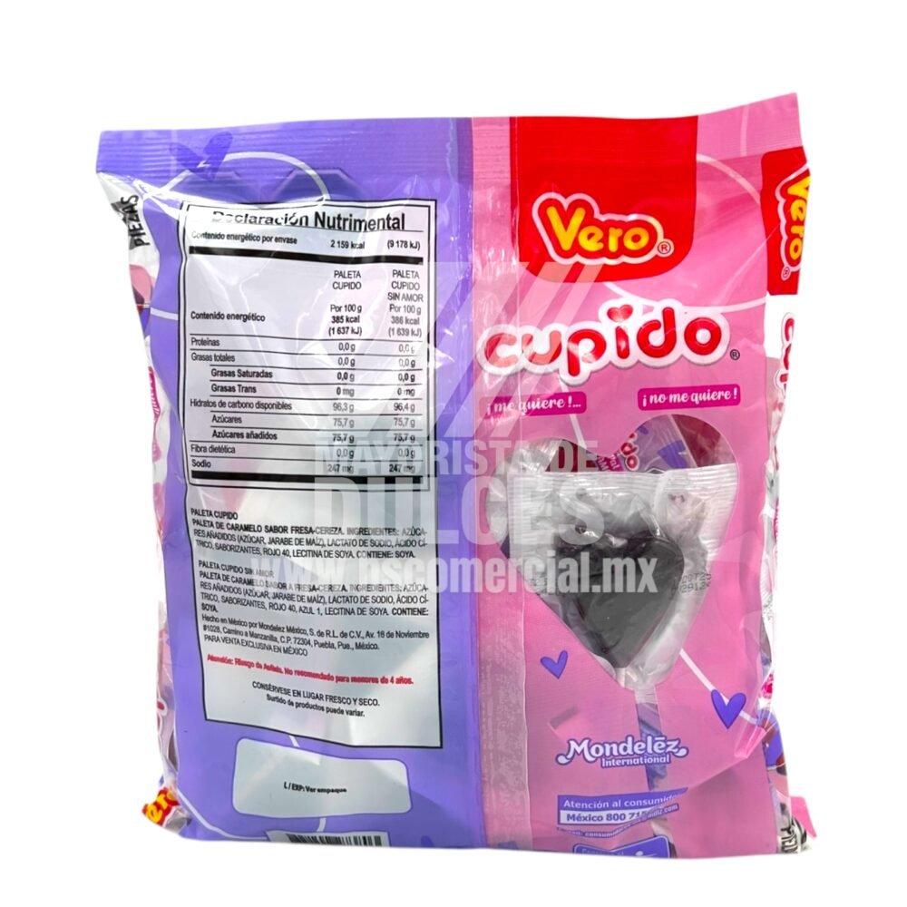 Dulces Vero paleta Cupido MIX bolsa con 40 piezas 1