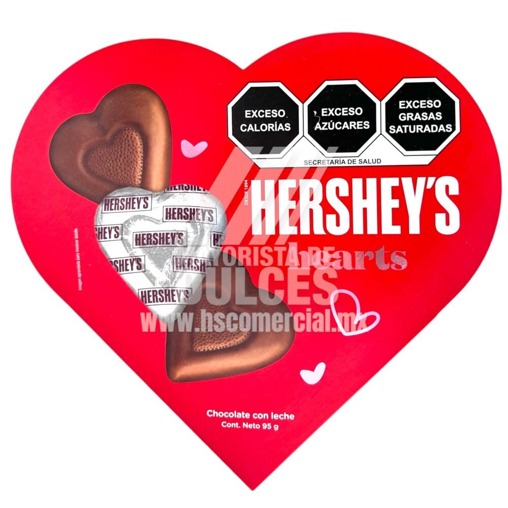 Hersheys chocolate Valentin display CORAZÓN con 95g