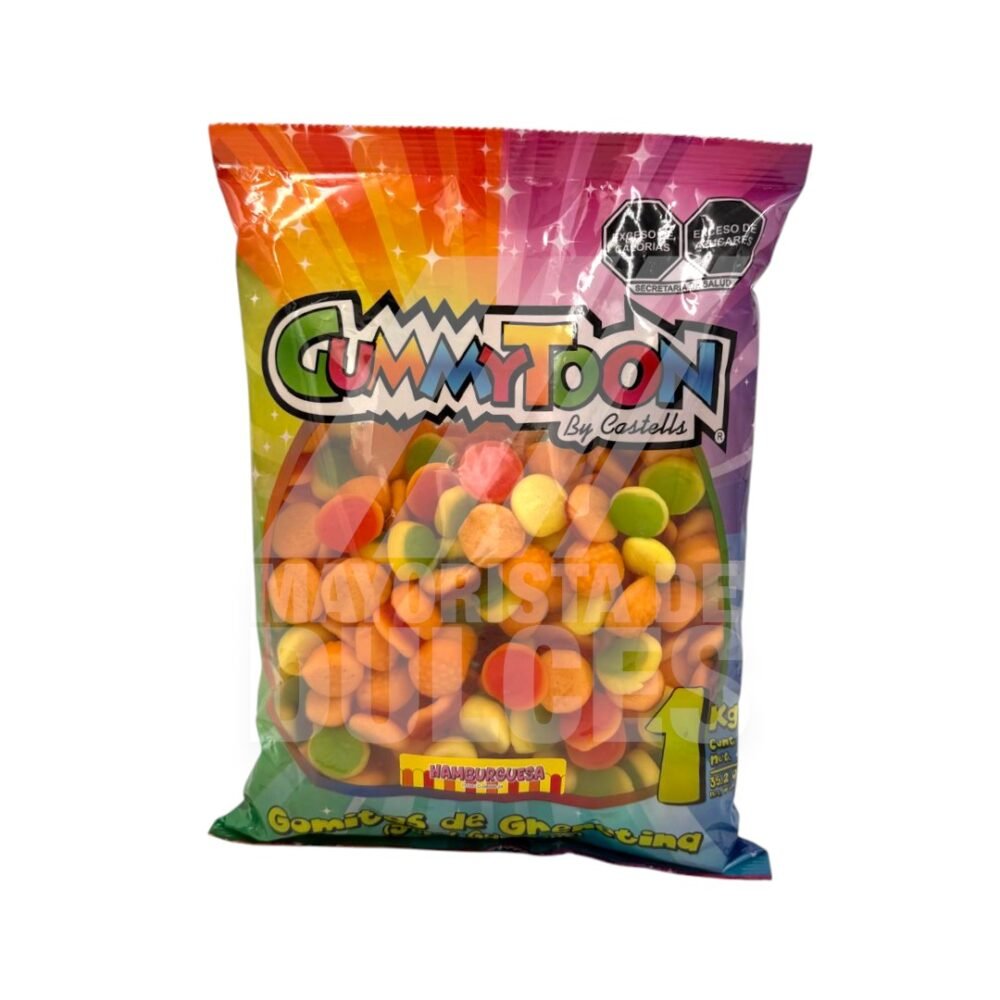 Koio Gomita HAMBURGUESA bolsa con 1 kilo (Caja con 12 bolsas)   12/1kg